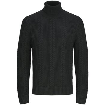 Jack & Jones Jersey 12261441 JCOCIPHER KNIT ROLL NECK BLACK para hombre