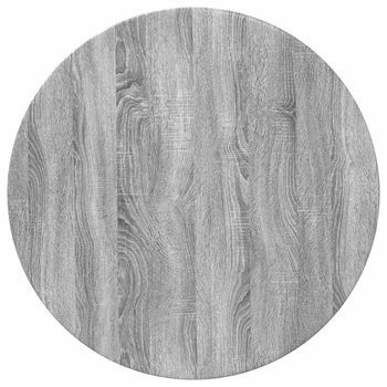 Tablero De Mesa | Encimera Gris Sonoma Ø 70 X 1,5 Cm Madera De Ingeniería