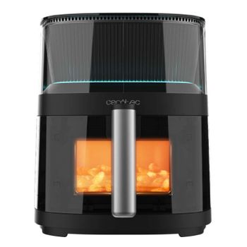 Cecotec Freidora de Aire sin Aceite de 5 L Cecofry Neon 5000 Air Fryer. 1500W, Spray de Agua, Ventana, Luz Interior
