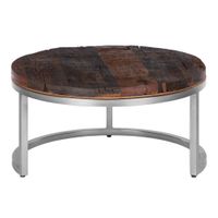 mesa de centro redonda surabaya o 70 x 35 cm hecha a mano