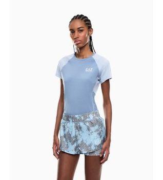 EA7 para mujer. 7W000936_AF21581 Shorts Ventus7 Lab azul (XS), Deportivo, Poliamida