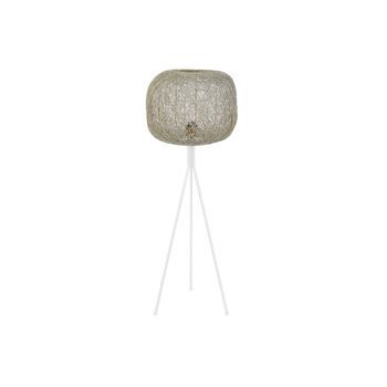 Lampara Pie Metal 41x41x109 Blanco