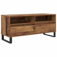 gabinete de tv con cajon madera vieja 100 x 345 x 445 cm vidaxl