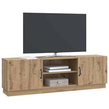 Mueble De Tv | Mueble De Salón | Gabinete De Tv Roble Artesanal 150 X 31 X 47 Cm