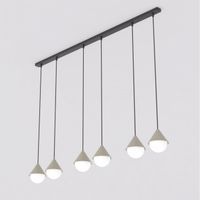 lampara colgante peka ii negromoca 6 luces