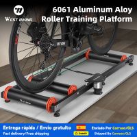 plataforma de entrenamiento de ciclismo con rodillos west biking entrenador de bicicleta profesional para interiores plegable y ajustable para bicicletas de montana y carretera