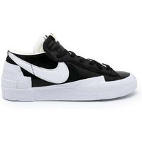 nike deportivas moda blazer low x sacai blk patent leather para hombre