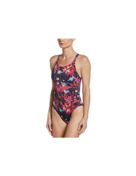 Bañador de natación Nike Fastback floral mujer