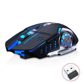 Kinsi Q13 Ratón Inalámbrico Gaming RGB 1600DPI Negro