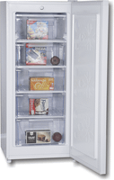 congelador vertical rommer cve 121 e alto 126 cm a 130 litros blanco