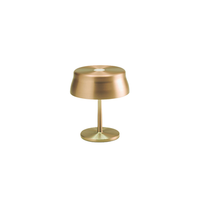 lampara de mesa led inteligente zafferano sister light mini wi-fi dorada recargable y regulable
