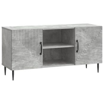 Mueble De Tv Gris Hormigón 102 X 34,5 X 50 Cm Vidaxl