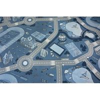 moqueta antideslizante infantil street azul 100x500 cm
