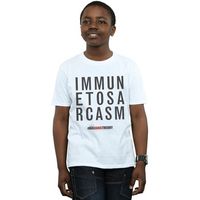 the big bang theory tops y camisetas immune to sarcasm para nino
