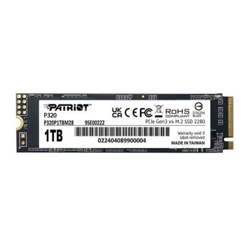 Disco Duro Patriot Viper P320 512GB SSD M.2 NVMe 3000MB/s + Fiabilidad TBW 240