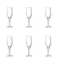 juego de 6 copas flauta cristal 19 cl