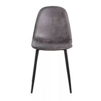 pack 4 sillas black teok polipiel de polipiel 843942 cm - gris oscuro vint