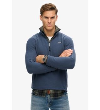 Superdry para hombre. M2014194A Polar Fleece azul (L), Casual, Poliéster