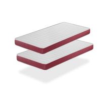 lote de 2 colchones de espuma 70x190 cm velvet dreamdi