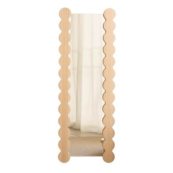 Espejo rectangular de pino macizo sin barnizar cm