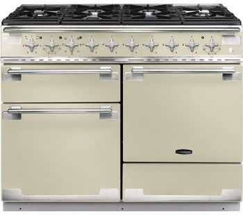 RANGEMASTER Elise 110 Dual Fuel Range Cooker - Cream & Chrome, Cream