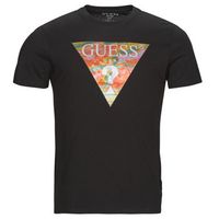 guess camiseta ss bsc abstract tri logo tee para hombre