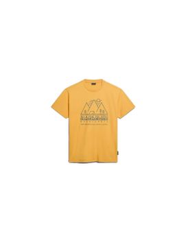 Camiseta Napapijri S-Faber Amarillo Hombre