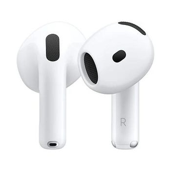Apple AirPods 4 Inalámbricos, Bluetooth®, Estuche de carga USB-C, Chip H2, Siri, USB-C, BlancoAirpods 4 Estándar Sin cancelación activa de ruid
