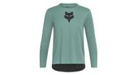 camiseta de manga larga fox ranger head para ninos verde