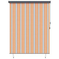 estor enrollable amarillo y azul 200 x 250 cm tela y aluminio vidaxl
