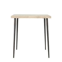 mesa de comedor de madera beige 4 plazas