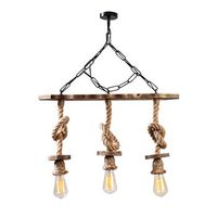 lampara de techo erebos-111-av madera negro madera metal 63x11x75 cm
