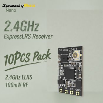 Módulo RX SpeedyBee Nano ELRS 2.4GHz 100mW con Antena IPEX1 T 0.7g para Mini Quadcopter FPV RC Plane 1PC 3PCS 5PCS