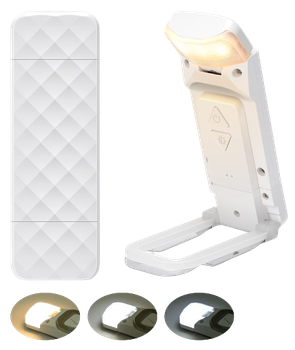 Aigostar Luz Lectura Libros Cama, Luz para Leer Libros en La Cama, Lampara Lectura Recargable USB Luz para Leer, Luz Libro Lectura con 3 Colores & 5 Brillos Regulables, Luz de Lectura con Clip