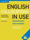 english collocations in use (2nd edition) intermediate book with answe