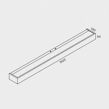 Aplique de pared led apolo (48w)