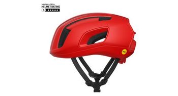 Casco poc cytal road rojo