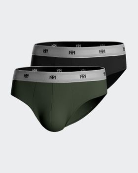 Pack 2 slips de punto de hombre en Lyocell