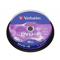 dvdr verbatim matt silver 47gb 16x eje 10 unidades
