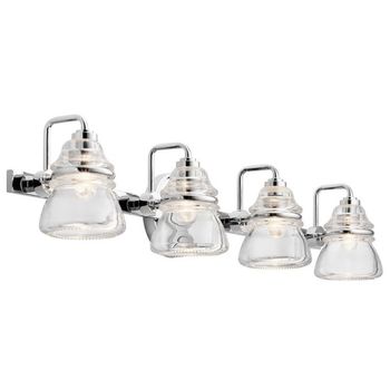 Aplique de pared para baños talland (4 luces)