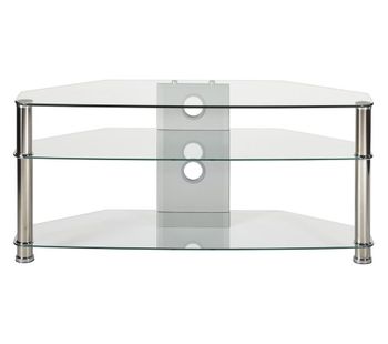MMT Jet CL-1000 TV Stand - Clear Glass