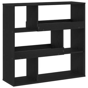Estantería Para Libros 4 Niveles 100 X 33 X 94,5 Cm Roble Negro Vidaxl