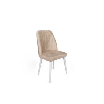 Set 4 Sillas Alfa-494 V4 Blanco Beige