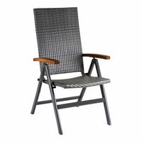 sillon de jardin multiposiciones chillvert dominica ratan y aluminio 59x68x107 cm