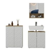 conjunto de muebles de bano edge 3 piezas vicco