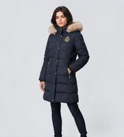 lauren ralph lauren para mujer 297p23455001 abrigo acolchado azul m casual sintetico