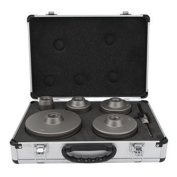 Kit 6 Brocas Carbono, Perforar Concreto, 40 - 125mm, Auto - Nivelante