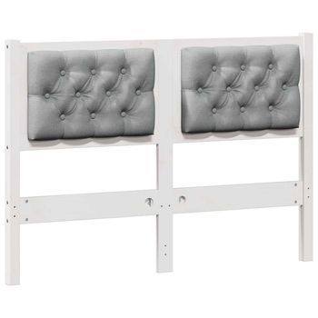 Cabecero，panel De Cabecero Otro Y Gris Claro 120 Cm Madera Maciza De Pino
