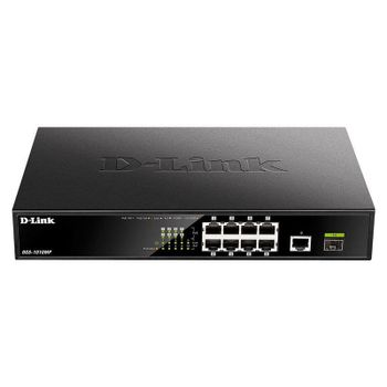 Switch D-Link DGS-1010MP 8 Puertos PoE+ 1 SFP Rackable Sin Gestión