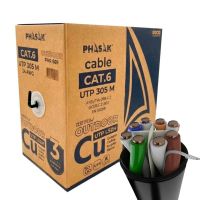cat 6 utp solido phasak exterior cu certificada lszh awg24 305m negro